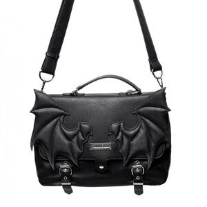 KILLSTAR Le Fae Messenger Black Bat Wing Bag UNISEX OS NWT